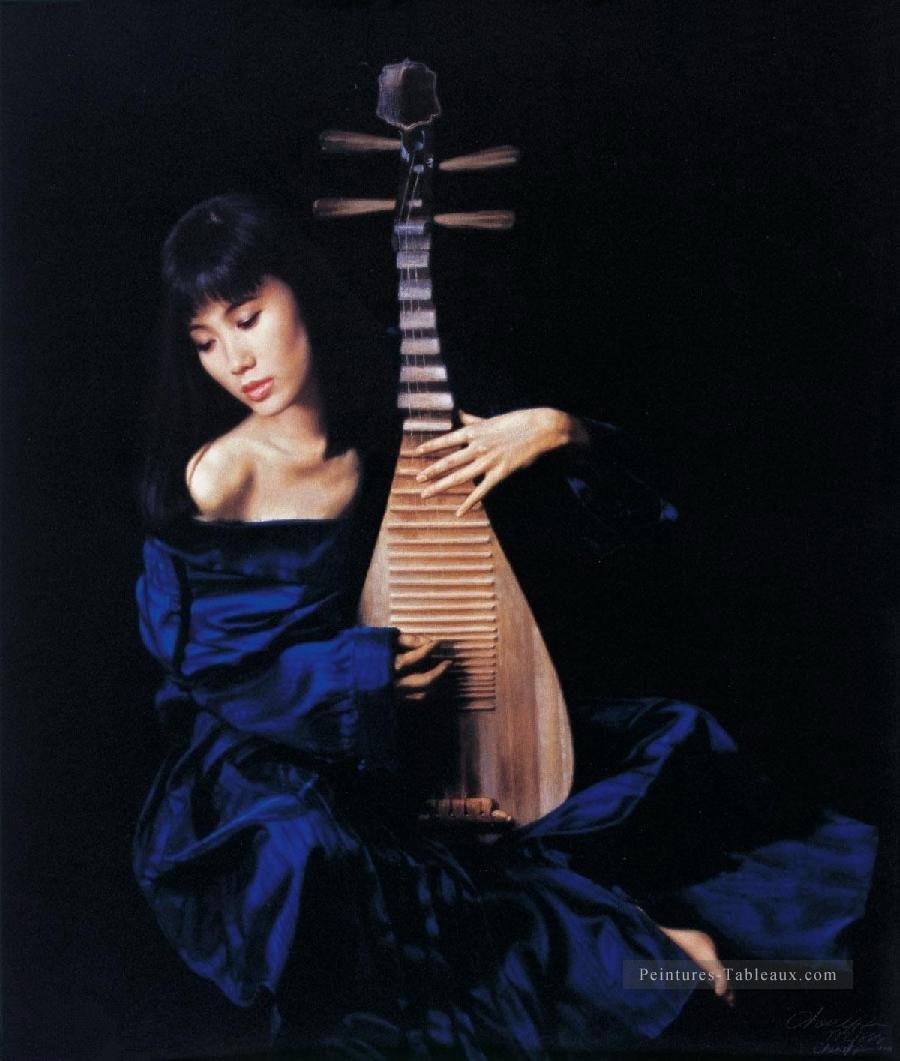 Pipa chinois CHEN Yifei fille Peintures à l'huile